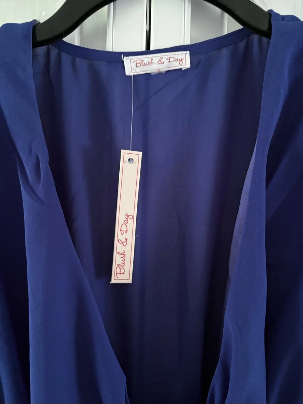 Blue Tie-Front Women’s Dress by Blush & Day